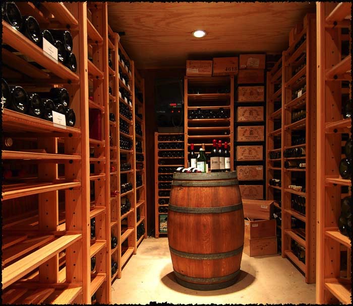 This cellar was designed and built for utility storage per the client's directives.